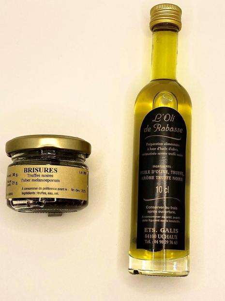 Préparation d'huile d'olive arome truffe noire 10cl